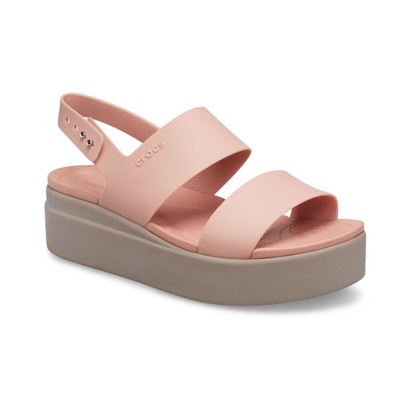 CROCS - Sandalia Crocs Brooklyn Low Wedge W Mujer Pale Blush