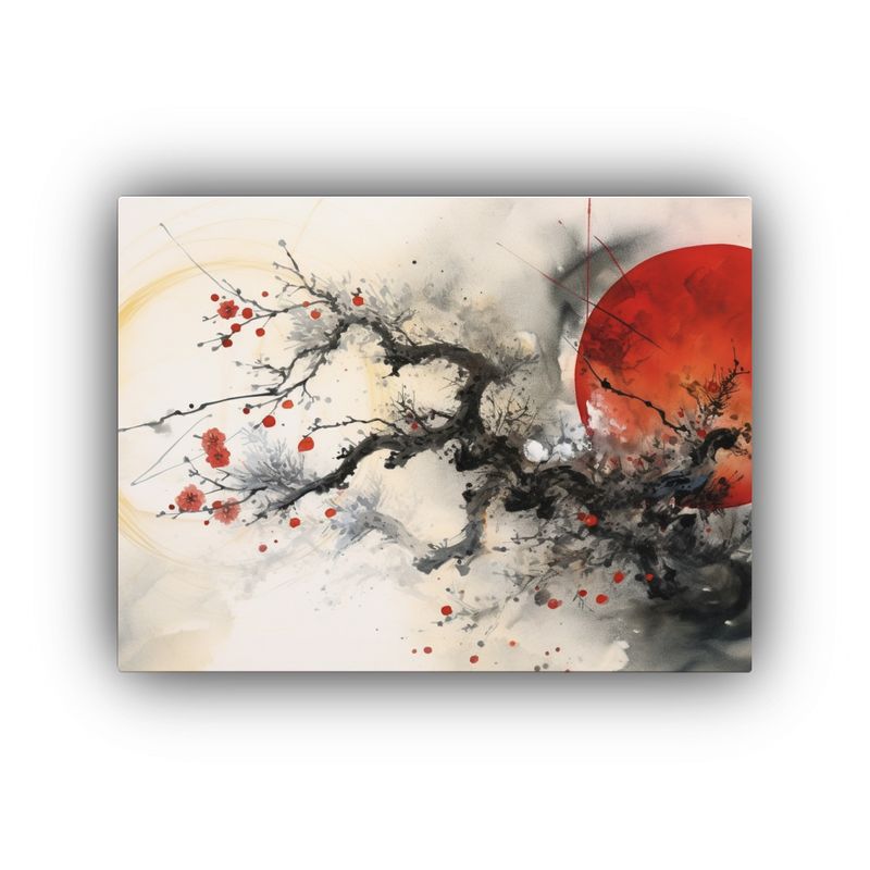 GENERICO - Pintura Cocina Estilo Caligrafía China Pintando Universo 120x80cm