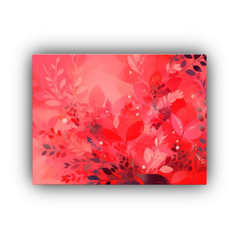 GENERICO - Cuadro Moderno Tonos Rojo Y Rosa Estilo Neonoir Rica Visuali 120x80cm