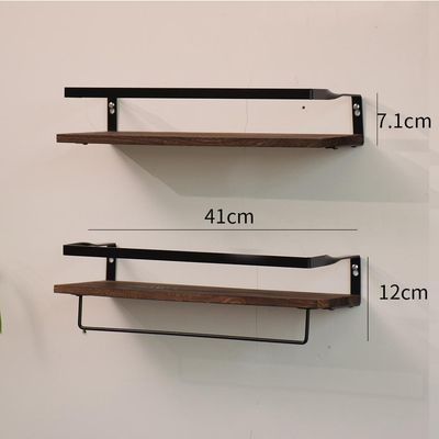 Imagen 2 del producto Repisas Flotantes De Madera Modernas Kit X2 Colores