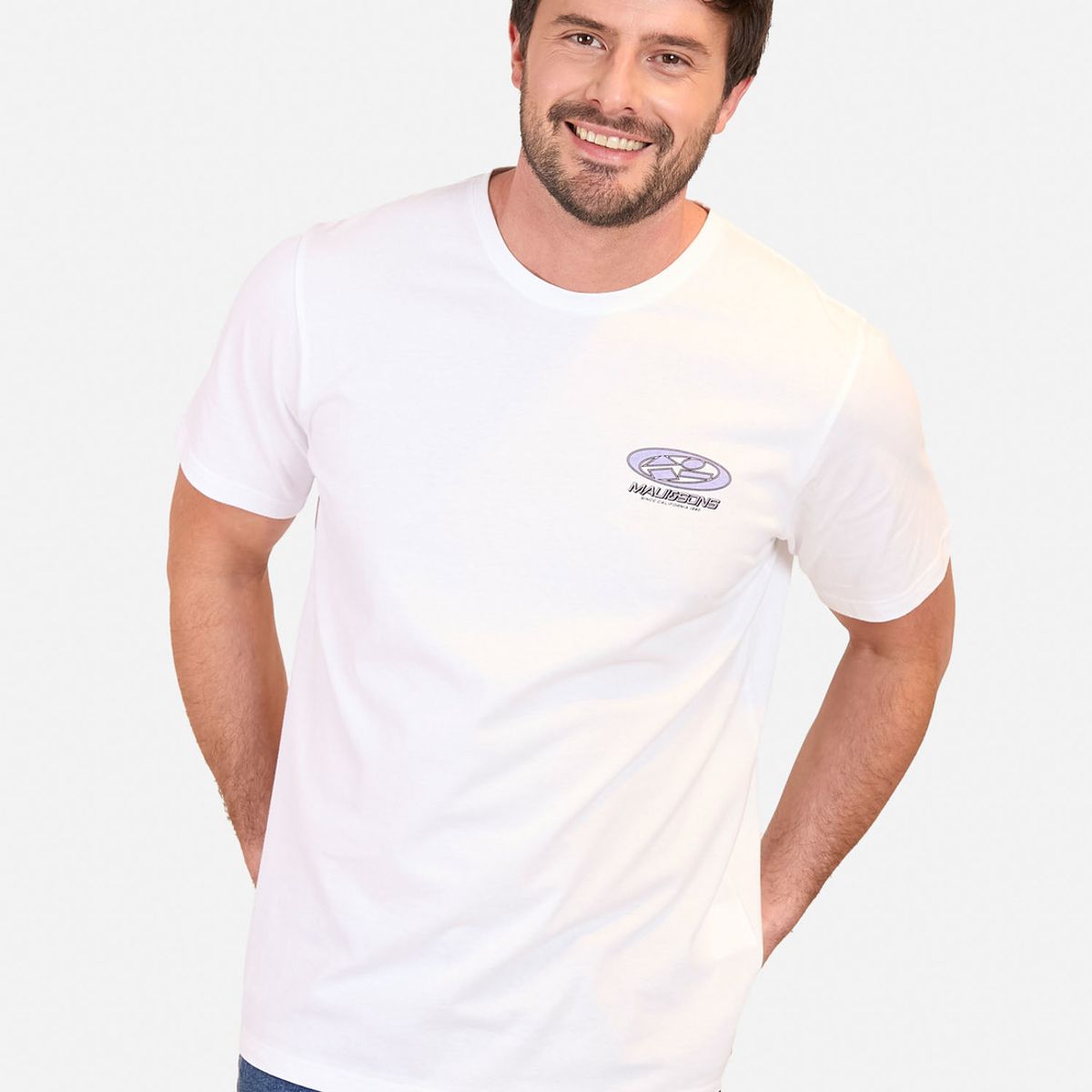 MAUI AND SONS - Polera MC Since California Blanco Hombre Maui And Sons