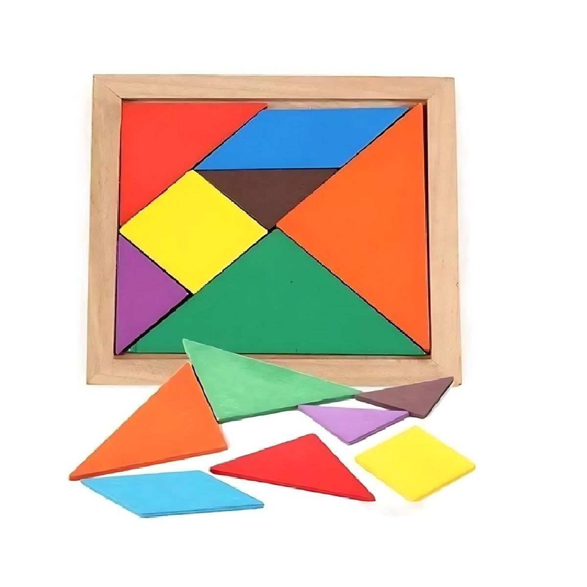 TOLIPA - TANGRAM DE MADERA CON 7 PIEZAS 2020 CM