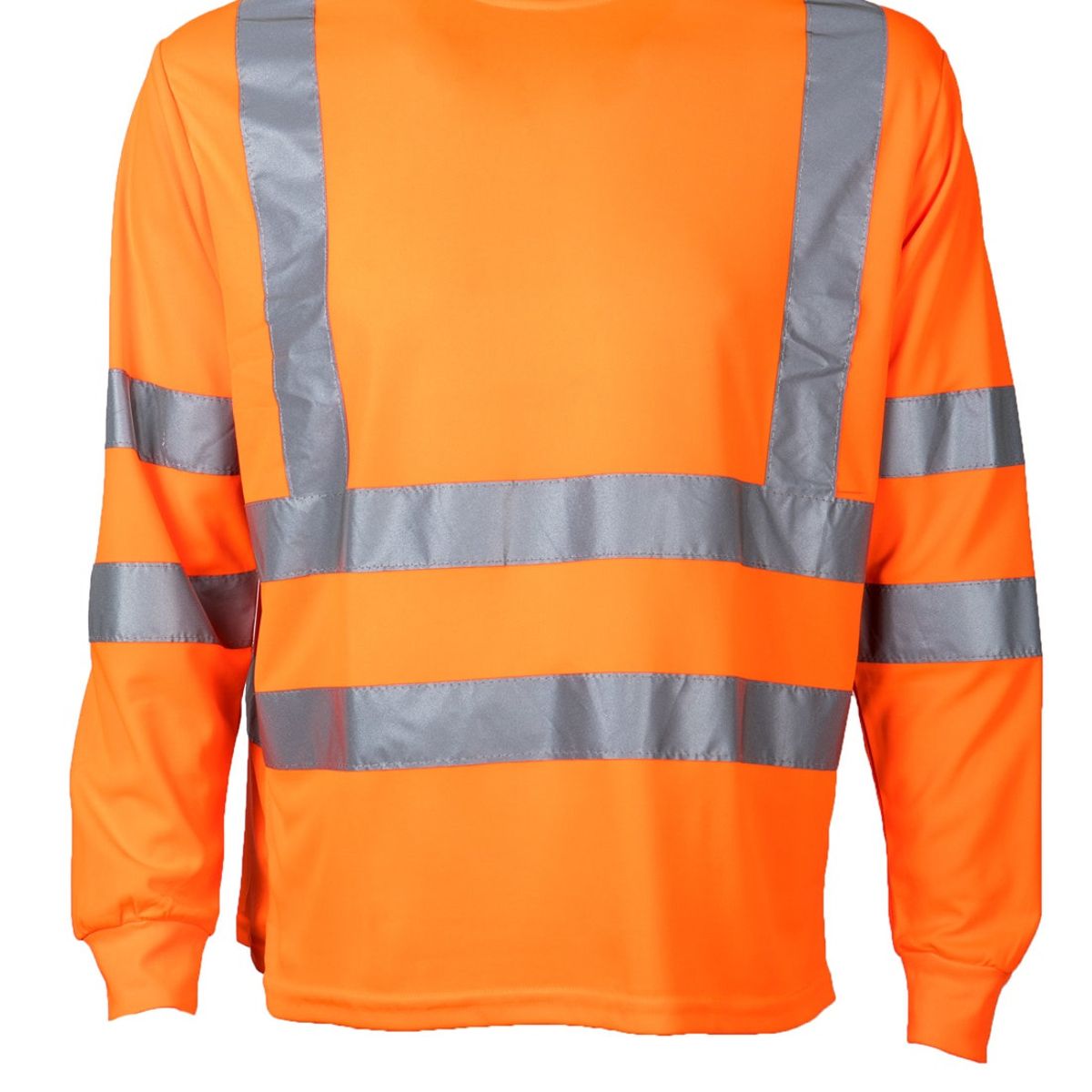 JAYSON - Polera Alta Visibilidad Ml Cuello Polo Naranja JAYSON