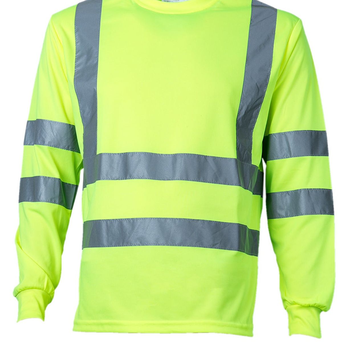 JAYSON - Polera Alta Visibilidad Ml Cuello Polo Amarillo JAYSON