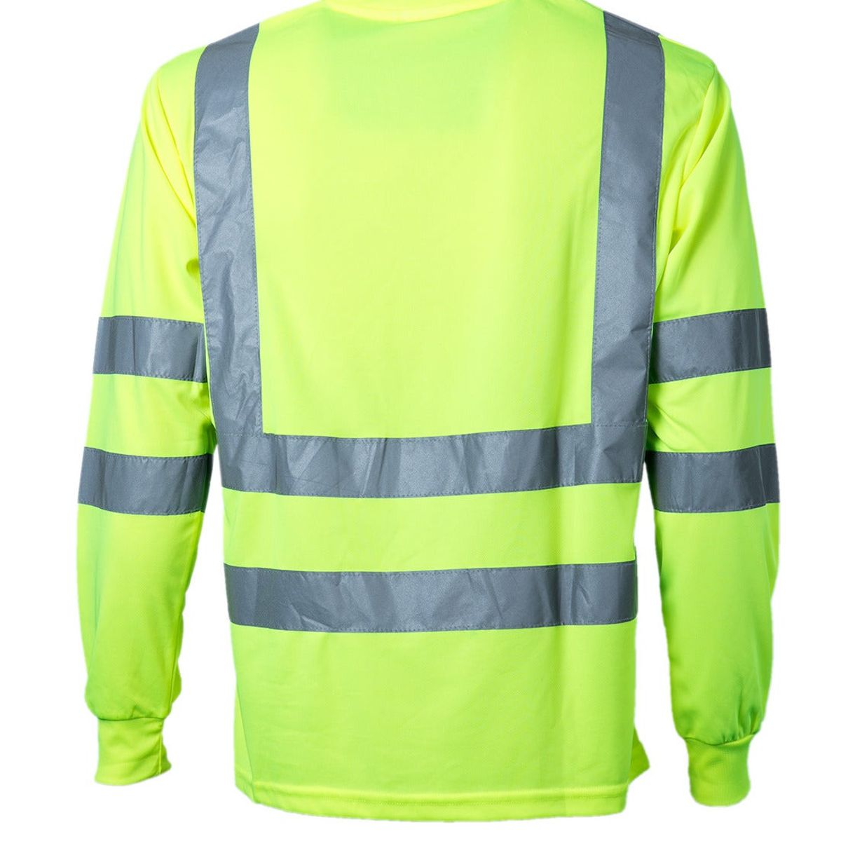 JAYSON - Polera Alta Visibilidad Ml Cuello Polo Amarillo JAYSON