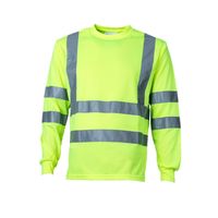 Polera Alta Visibilidad Ml Cuello Polo Amarillo