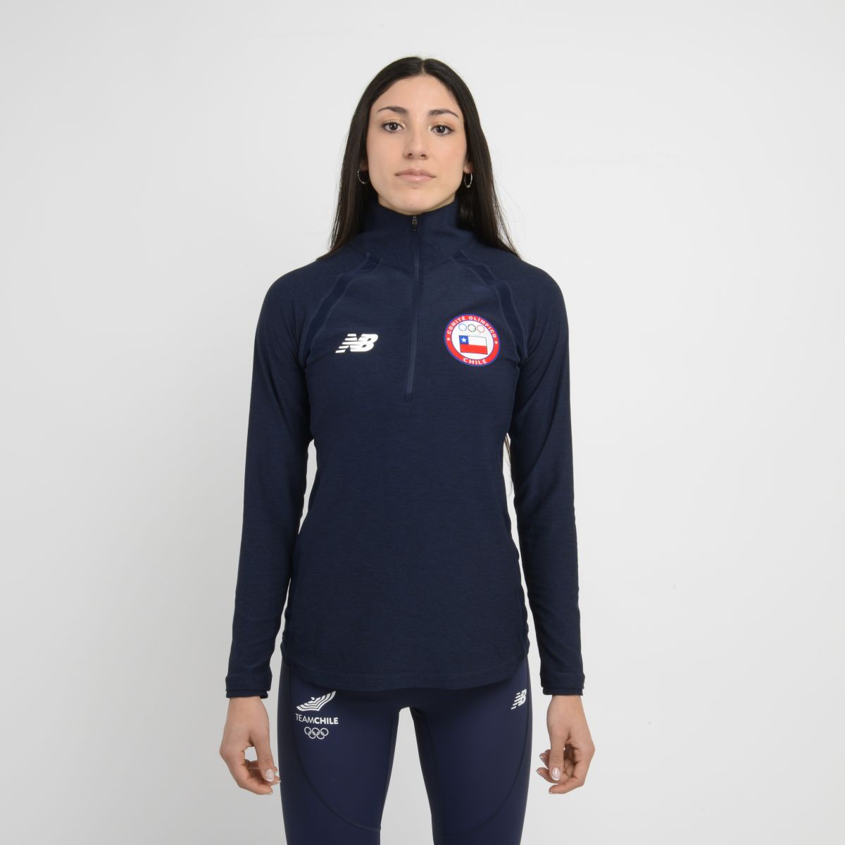 NEW BALANCE - Polerón Quarter Mujer New Balance Team Chile