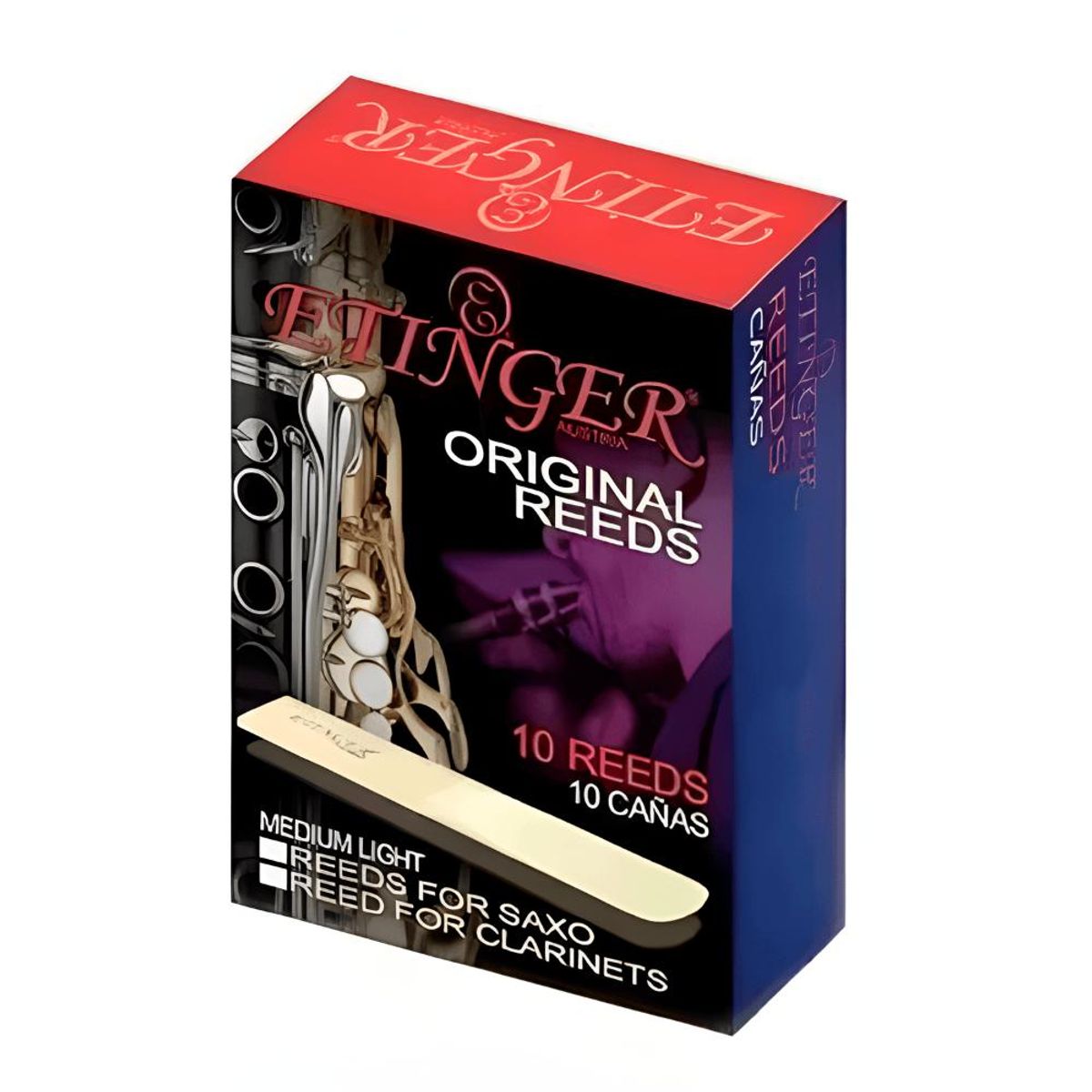 ETINGER - Cañas para clarinete yo saxo B 10 unidades Etinger