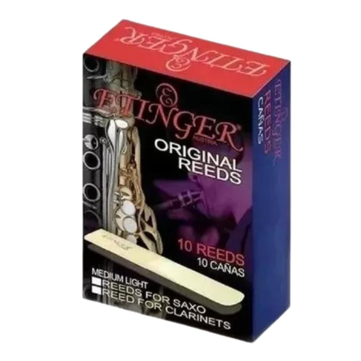 ETINGER - Cañas para clarinete yo saxo B 10 unidades Etinger