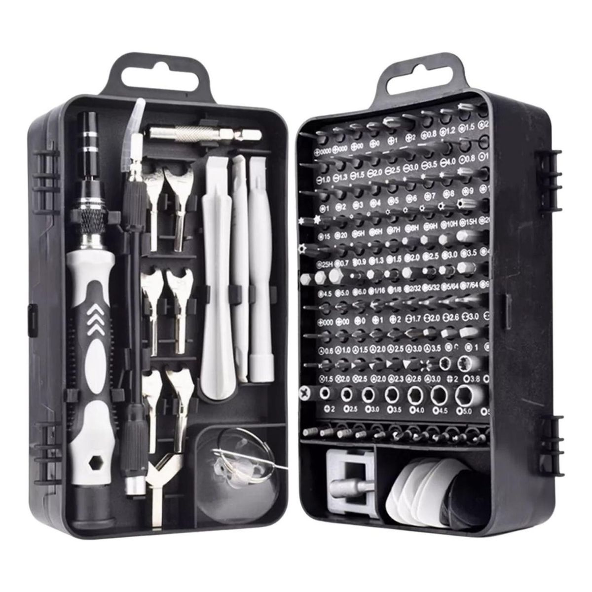 IMPORTCLICK - Juego Destornilladores Precisión Profesional 135 Piezas Negro