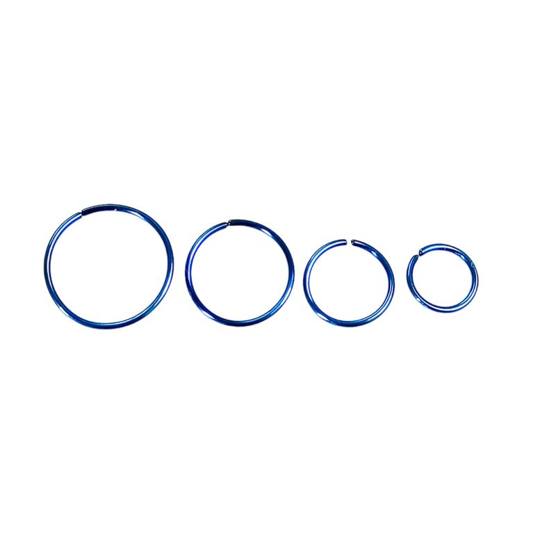 ELBAULDEJUMA - Set 4 Piercing azul ideal septum Aros Nostril Daith Tragus Pack