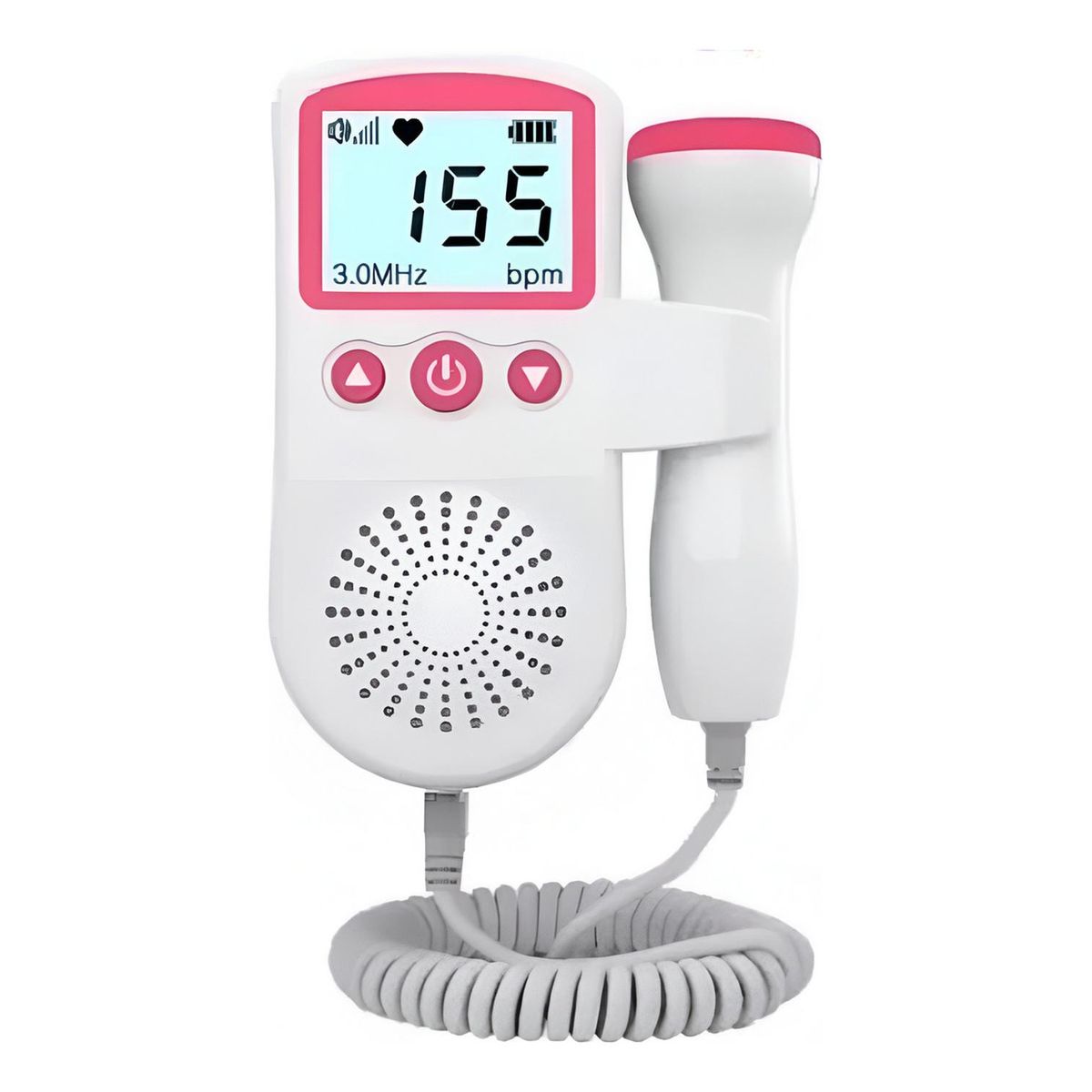 IMPORTCLICK - Monitor Fetal Doppler Latidos Fetales Corazón Bebé - Rosa