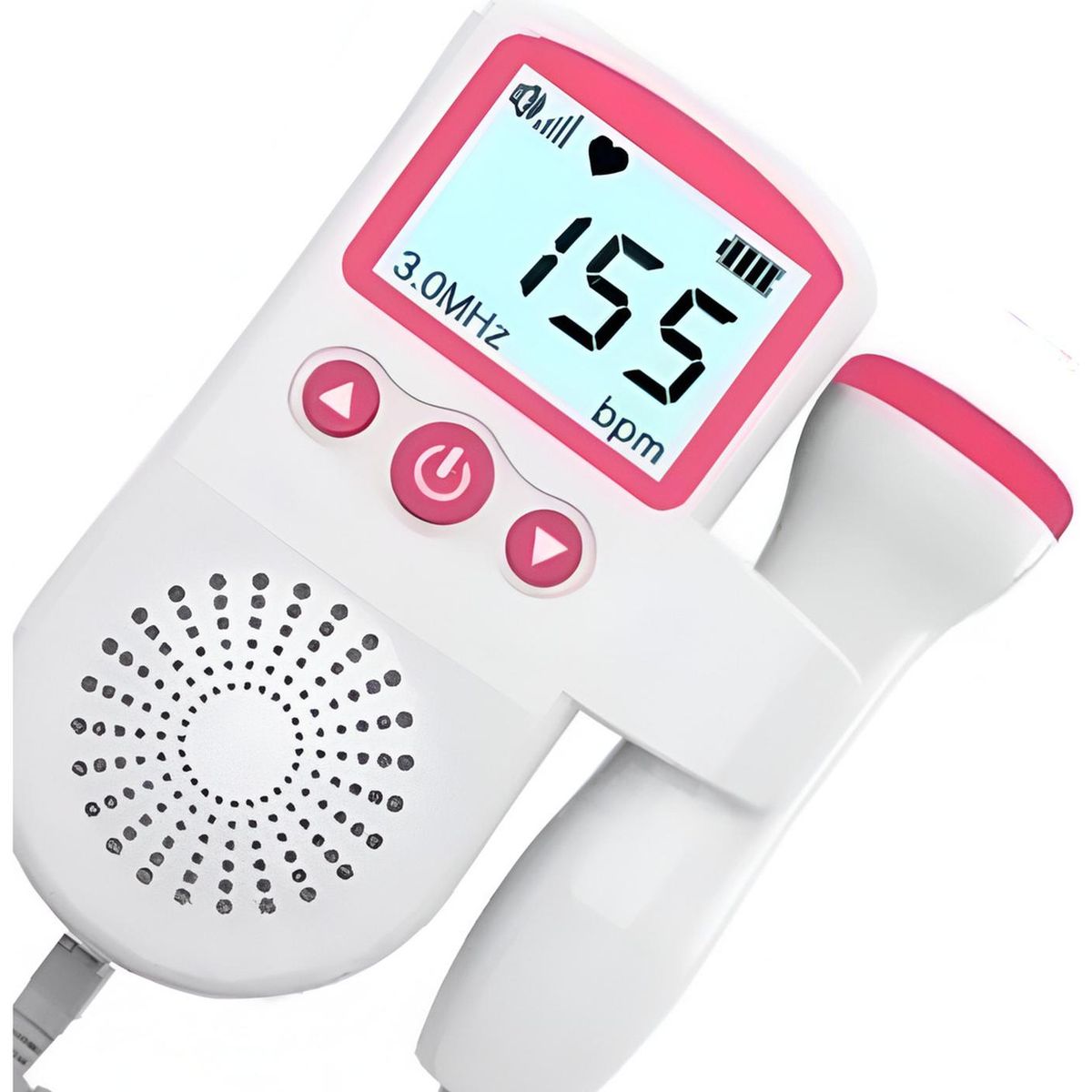 IMPORTCLICK - Monitor Fetal Doppler Latidos Fetales Corazón Bebé - Rosa
