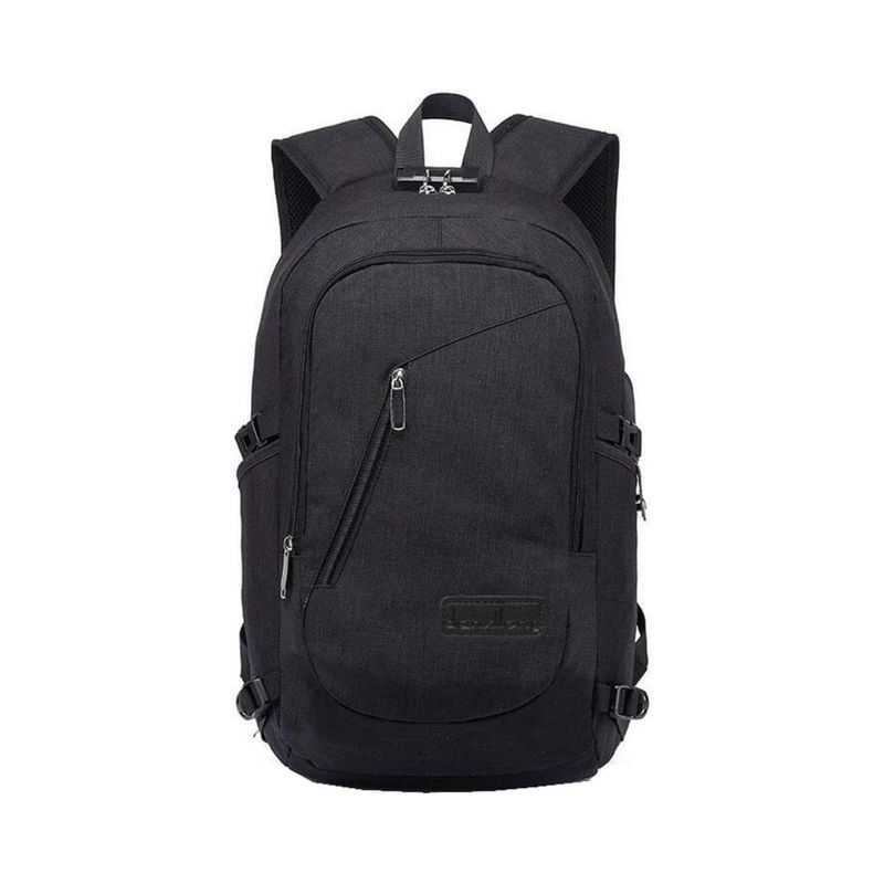 IMPORTCLICK - Mochila Antirrobo 30 Litros Cable USB Negro
