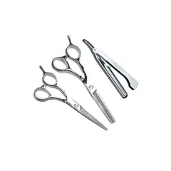 GENERICO - Set De Tijera Zurdo Para Barbero Rotger Filo Navaja