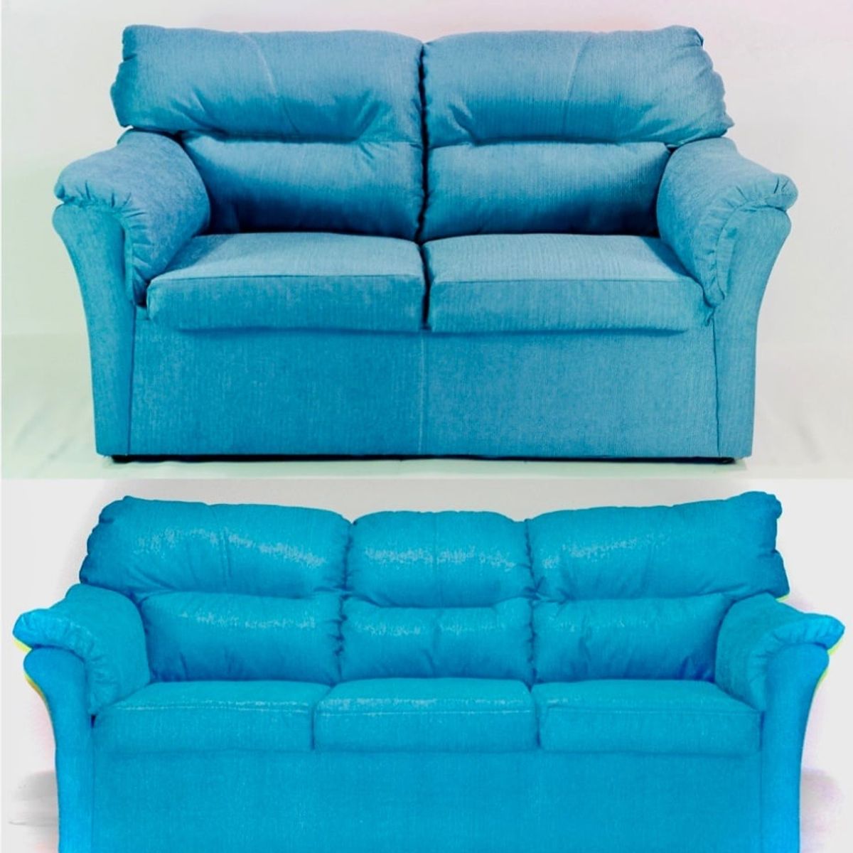 CABSUR - Juego Living Sorrento 3-2C Turquesa