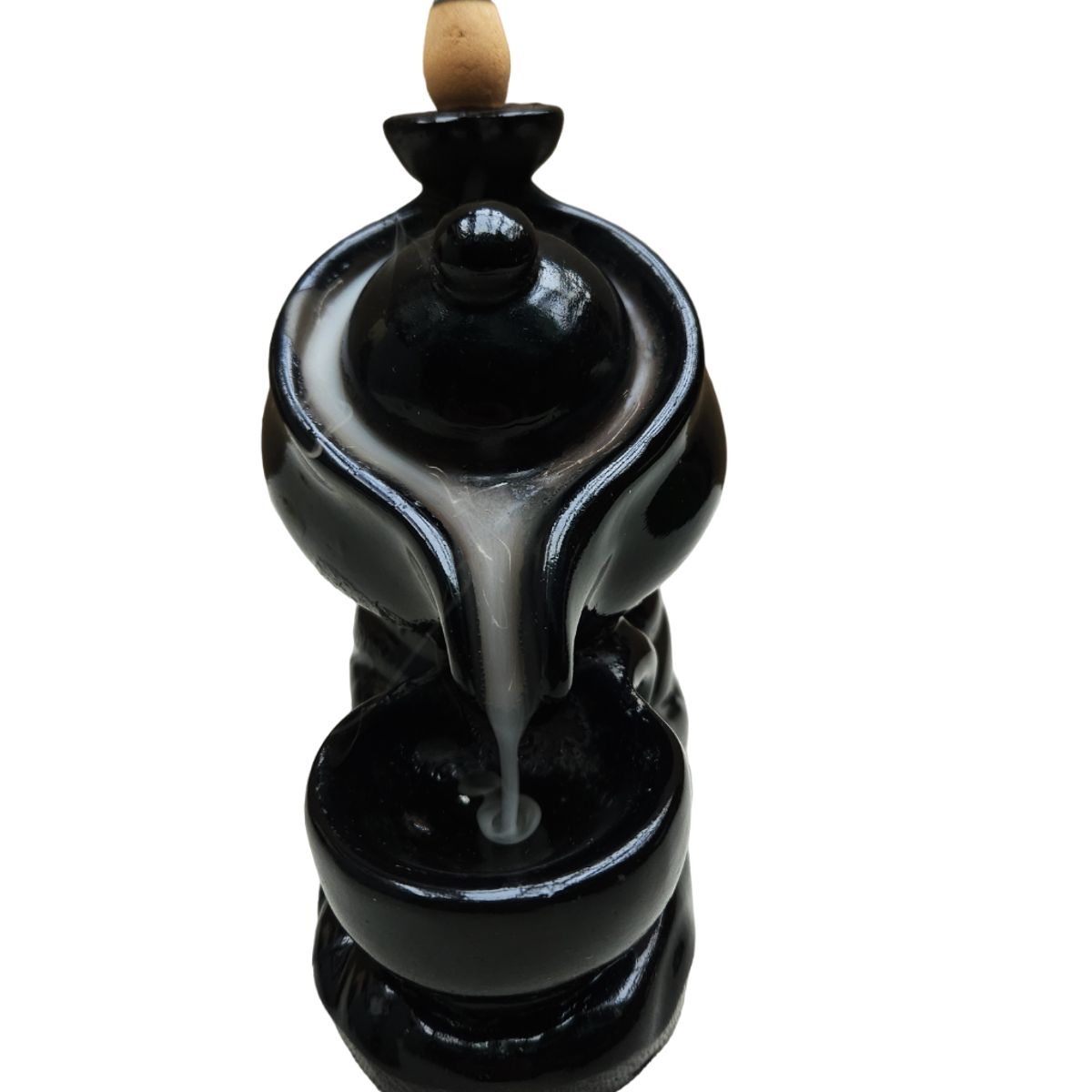 GENERICO - Tetera de Incienso tipo cascada + 20 Inciensos forma cono