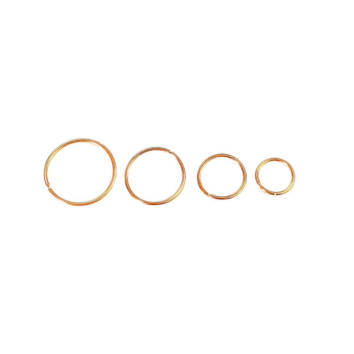 ELBAULDEJUMA - Set 4 Piercing dorado ideal septum Aros Nostril Daith Tragus Pack