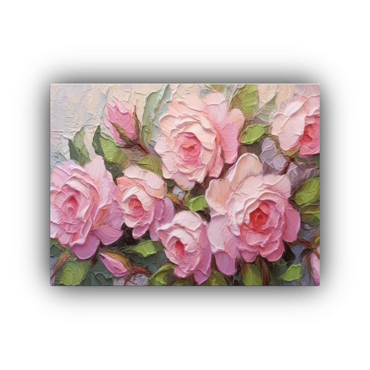 GENERICO - Cuadro Modernos Impasto Con Amplias Pinceladas Suaves De Pat 120x80cm