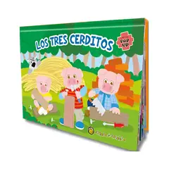 TOP10BOOKS - LIBRO POP UPS PEQUEÑOS: LOS TRES CERDITOS / EL GATO DE HOJALATA /