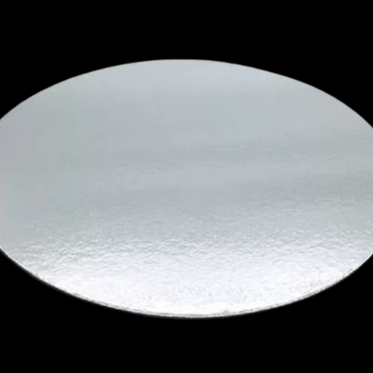 GENERICO - Pack 5 Bandeja Redonda Plateada 30 cm
