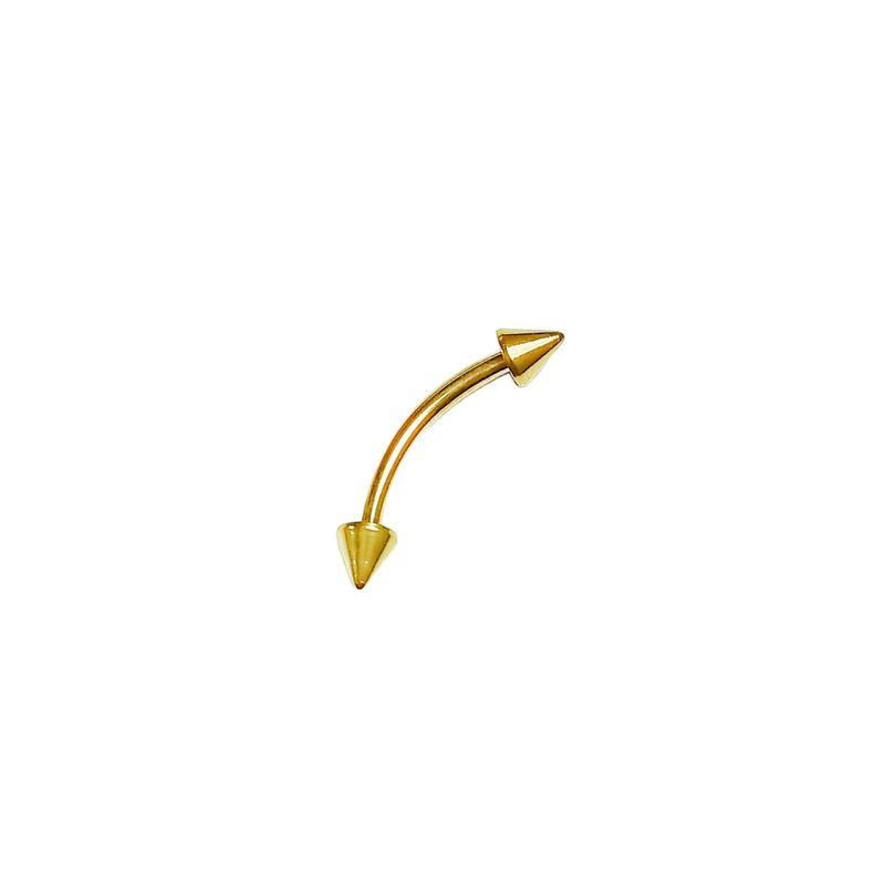 ELBAULDEJUMA - Piercing Ceja Labret Daith Chapado En Oro 18k Punk Tragus