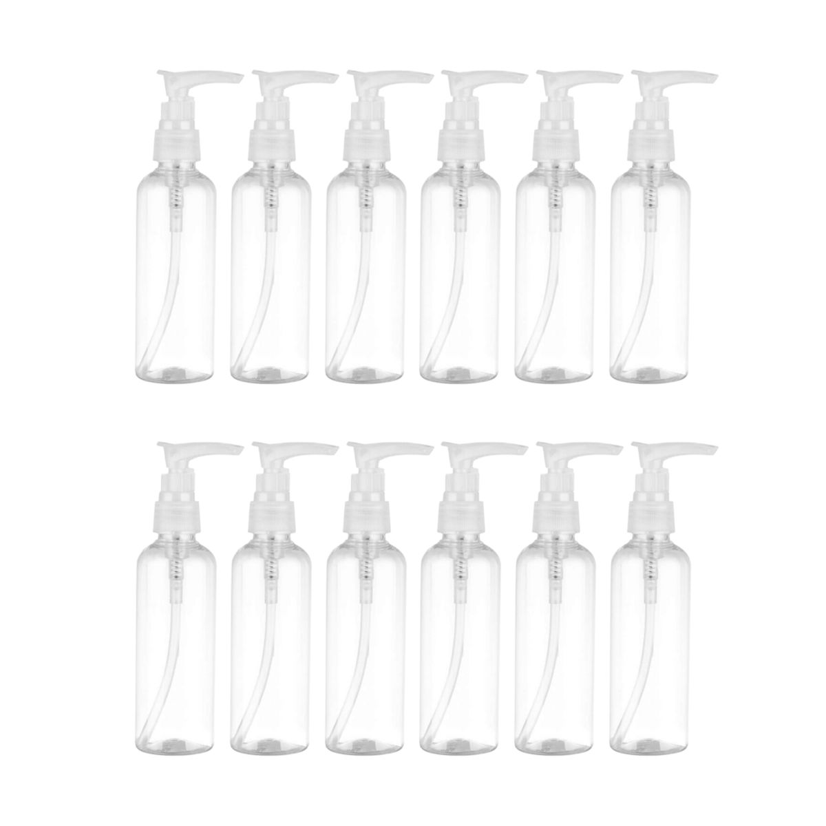 GENERICO - Set 12 Botella Dispensadora 75 Ml Transparente Multiuso