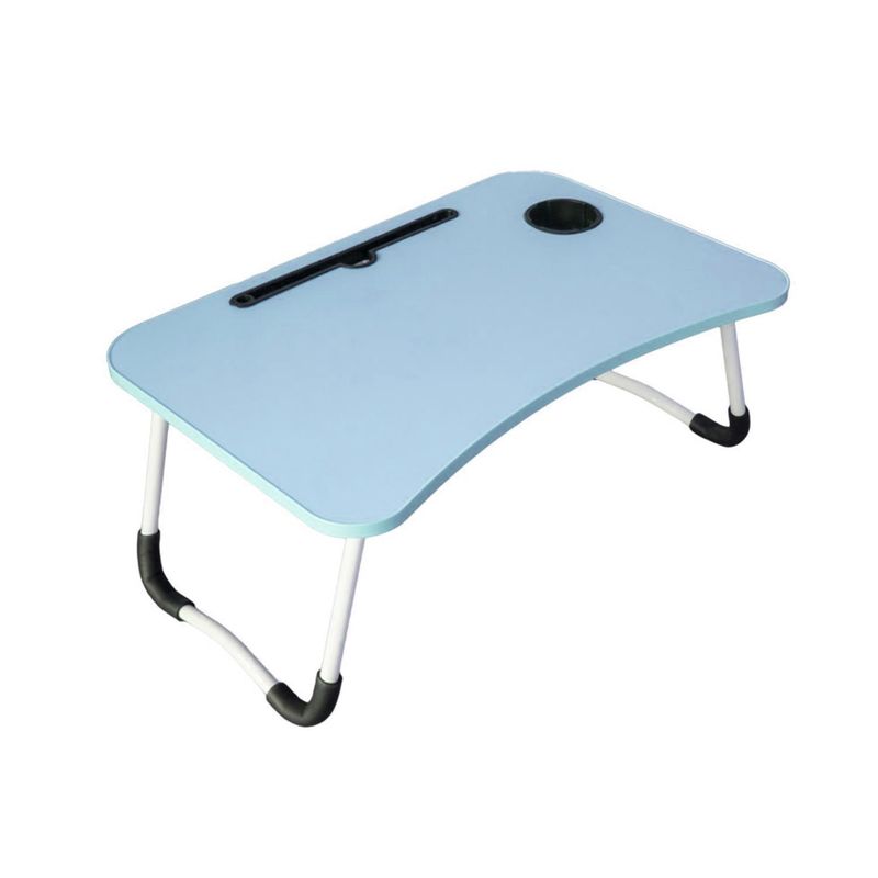 IMPORTCLICK - Bandeja Mesa Madera Para Notebook Con Posa Vaso Celeste