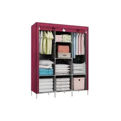 IMPORTCLICK - Closet Organizador Armable de Tela Red Wine 3 Cuerpos