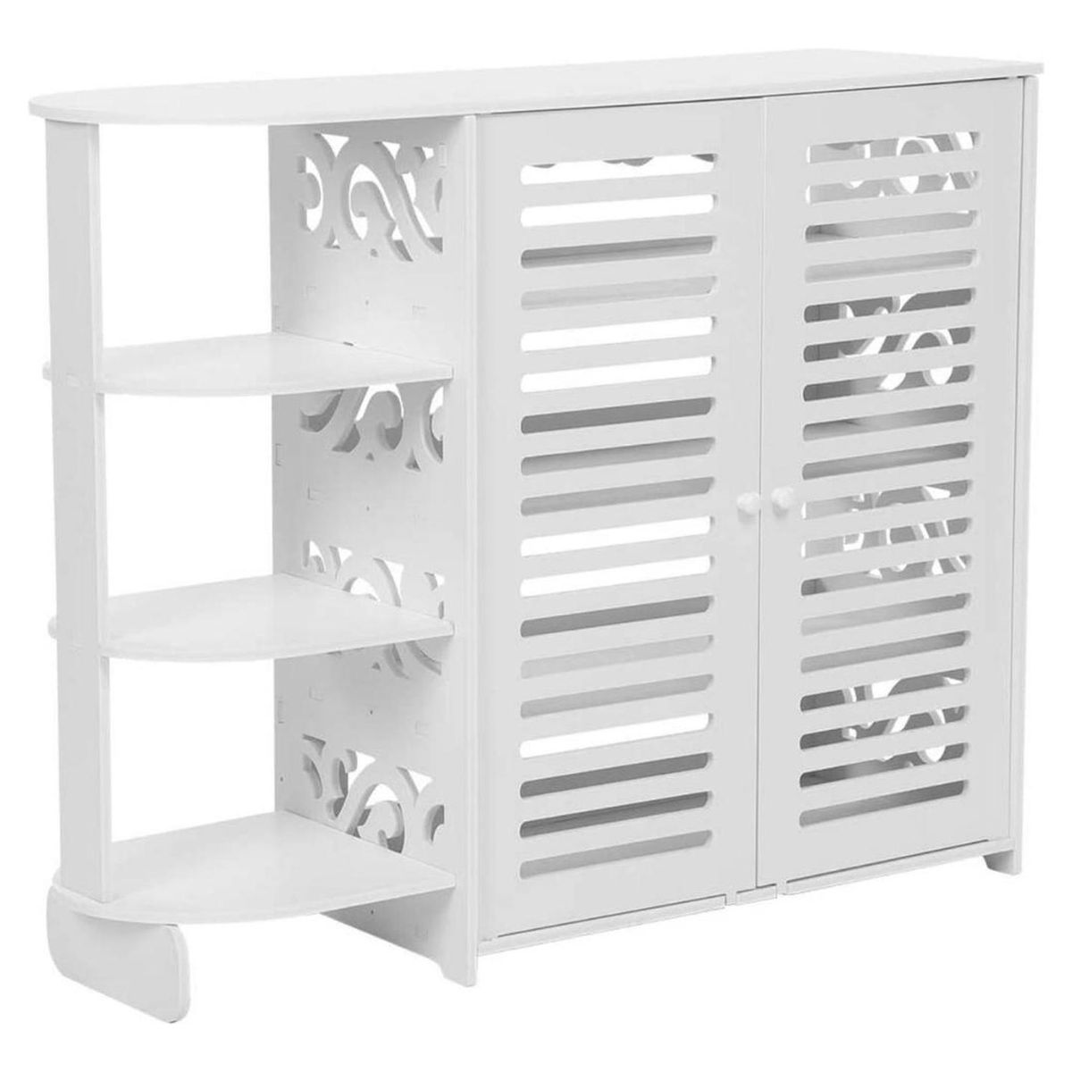 IMPORTCLICK - Mueble Zapatero Organizador Hogar 4 Niveles Blanco - Blanco