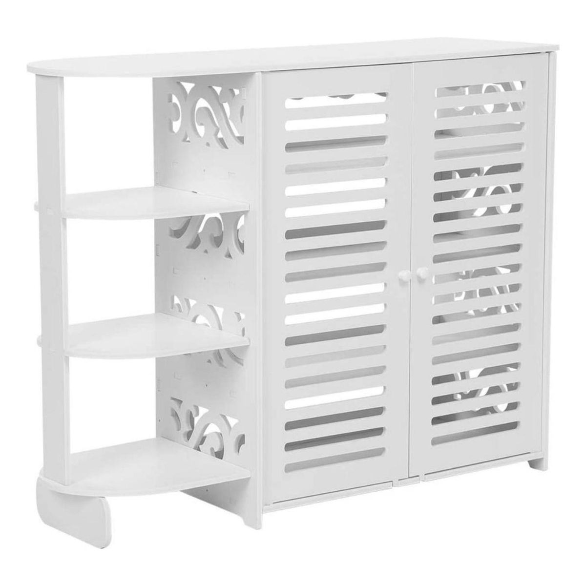 IMPORTCLICK - Mueble Zapatero Organizador Hogar 4 Niveles Blanco - Blanco
