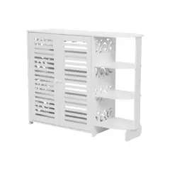 IMPORTCLICK - Mueble Zapatero Organizador Hogar 4 Niveles Blanco - Blanco