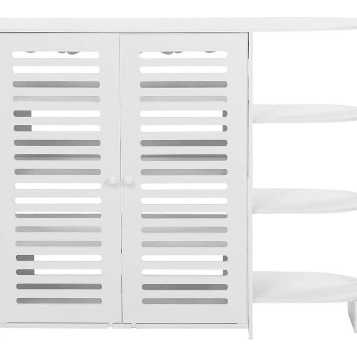 IMPORTCLICK - Mueble Zapatero Organizador Hogar 4 Niveles Blanco - Blanco
