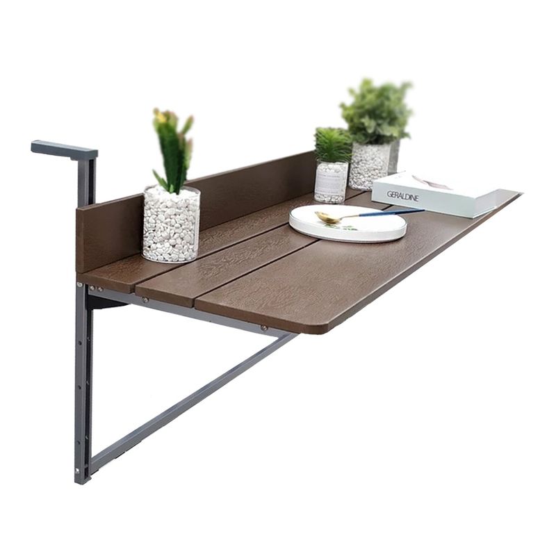 IMPORTCLICK - Mesa Lateral Colgante Balcón 60x28 CM - Café