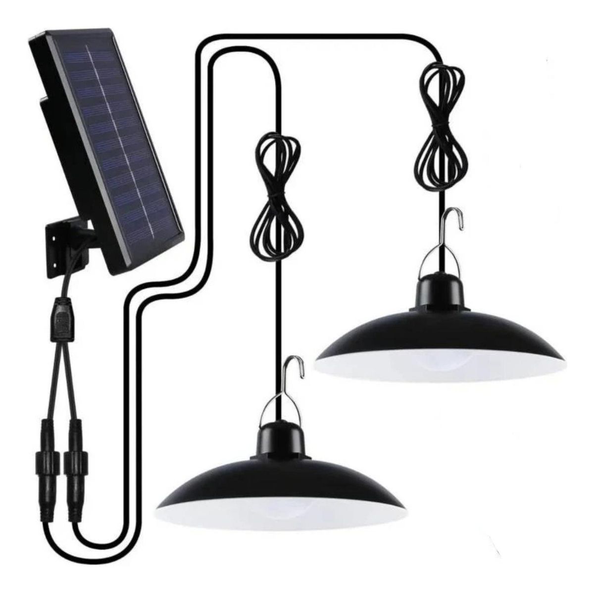 IMPORTCLICK - Pack 2 Lámparas Led Solar Colgante 240w 120º Con Control