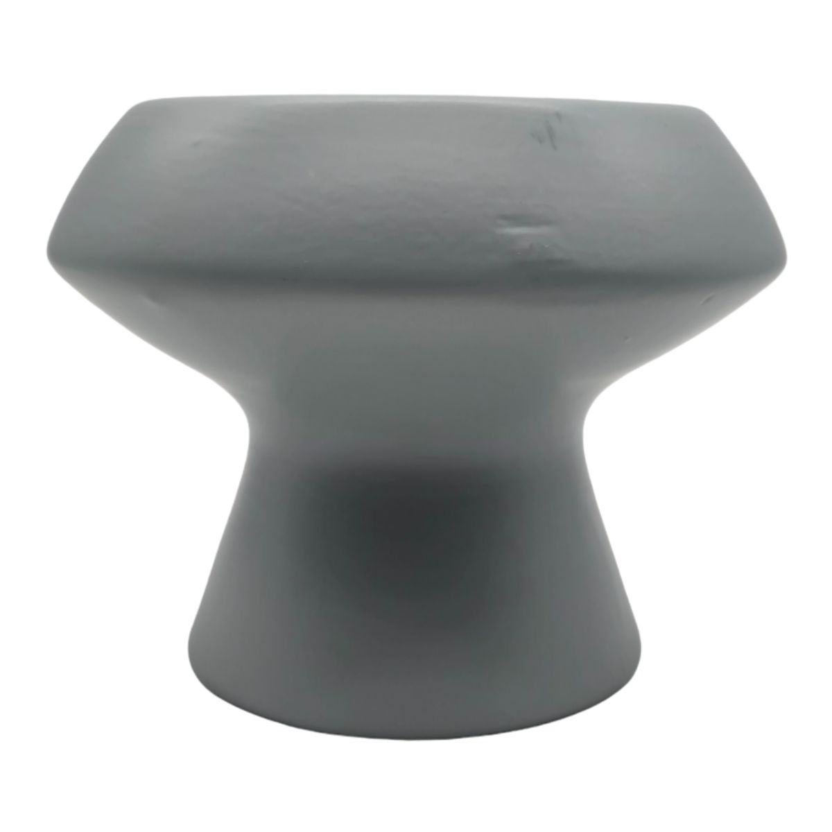 GENERICO - Macetero Maceta De Ceramica Con Forma De Seta Gris Deco