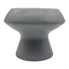 GENERICO - Macetero Maceta De Ceramica Con Forma De Seta Gris Deco