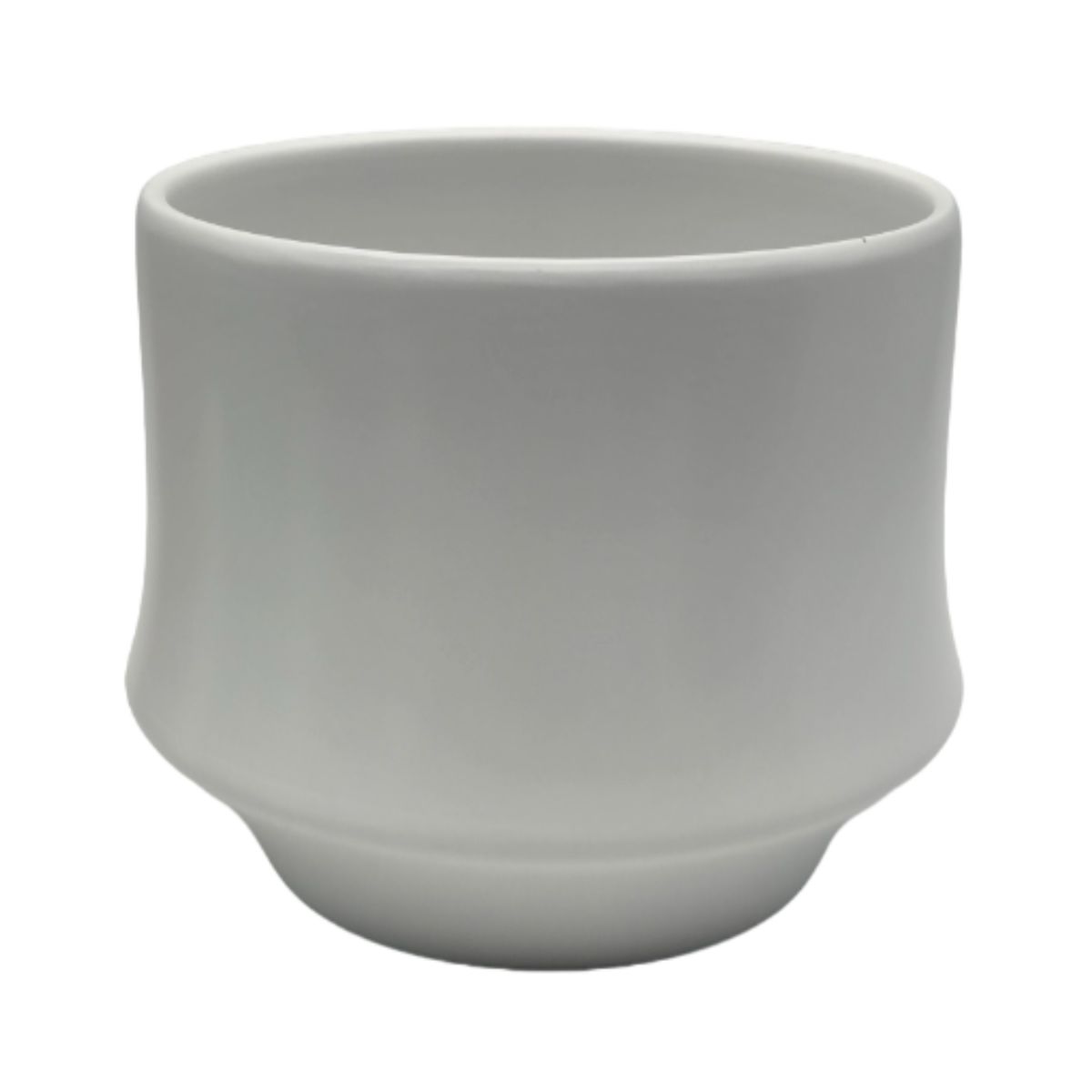 GENERICO - Macetero Maceta De Ceramica Elegante Blanco Liso Brillante S