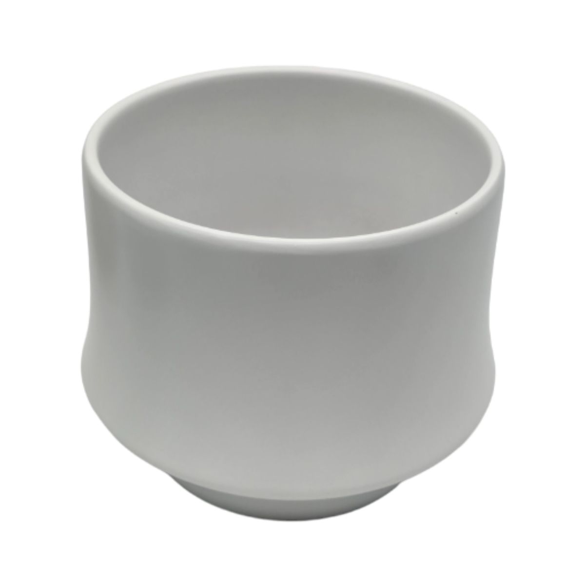 GENERICO - Macetero Maceta De Ceramica Elegante Blanco Liso Brillante S