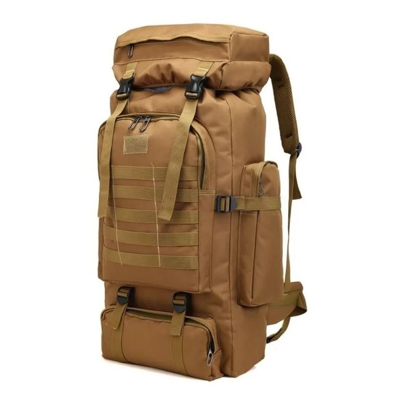 IMPORTCLICK - Mochila Táctica Camping Trekking Senderismo 80 L Coyote - Café