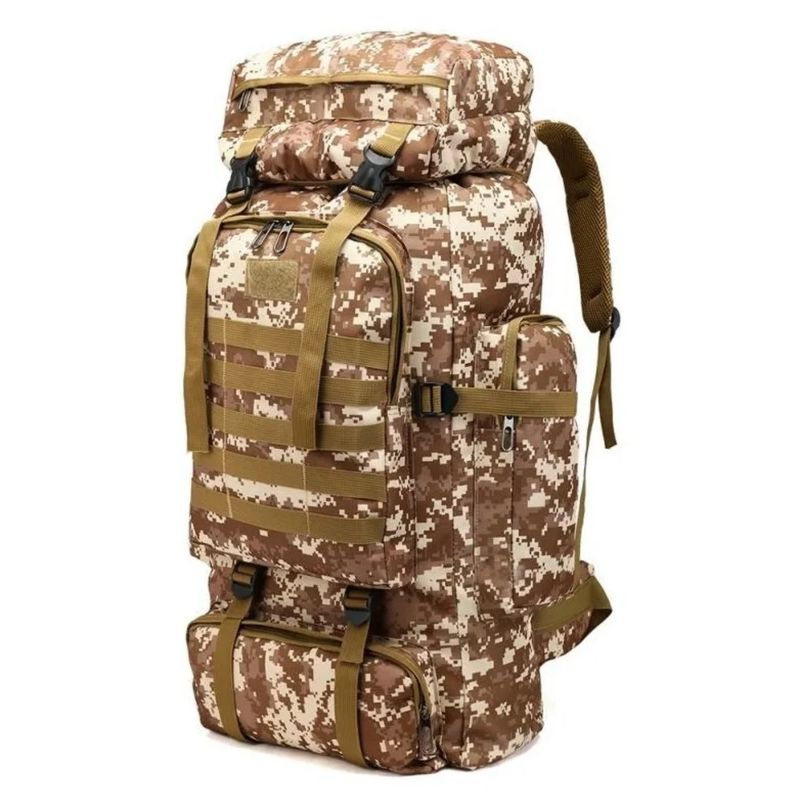 IMPORTCLICK - Mochila Táctica Camping Trekking Senderismo 80 L Marron