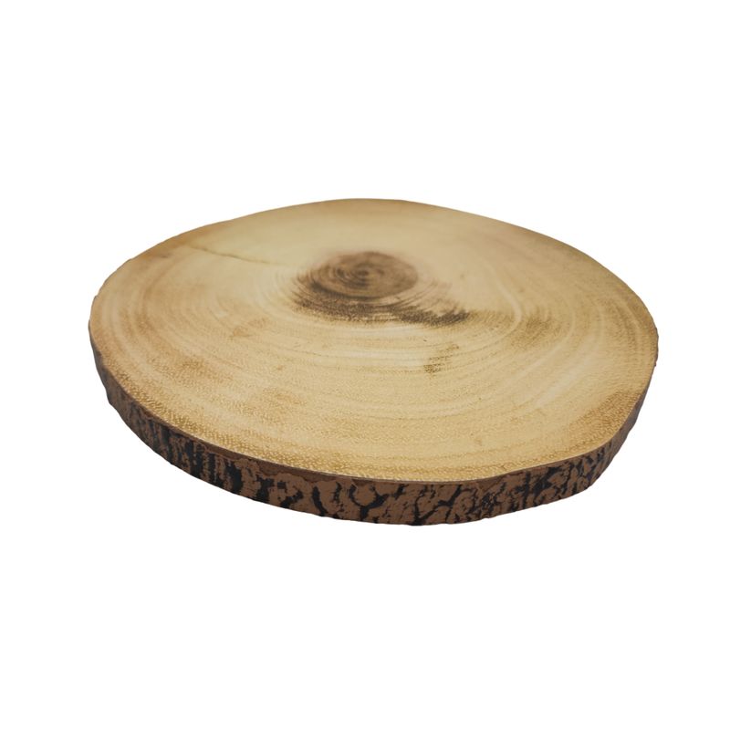 GENERICO - Soporte Base Para Ollas Calientes Diseño Tronco De Madera M