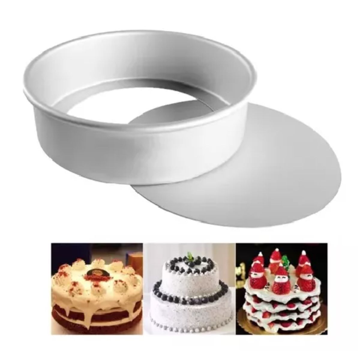 GENERICO - Molde De Aluminio Para Tortas Desmontable 24cm