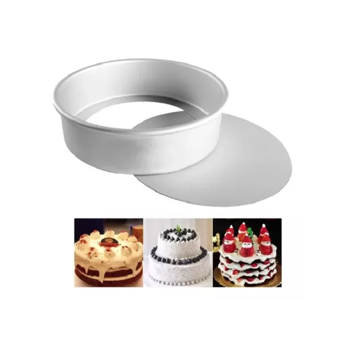 GENERICO - Molde De Aluminio Para Tortas Desmontable 24cm