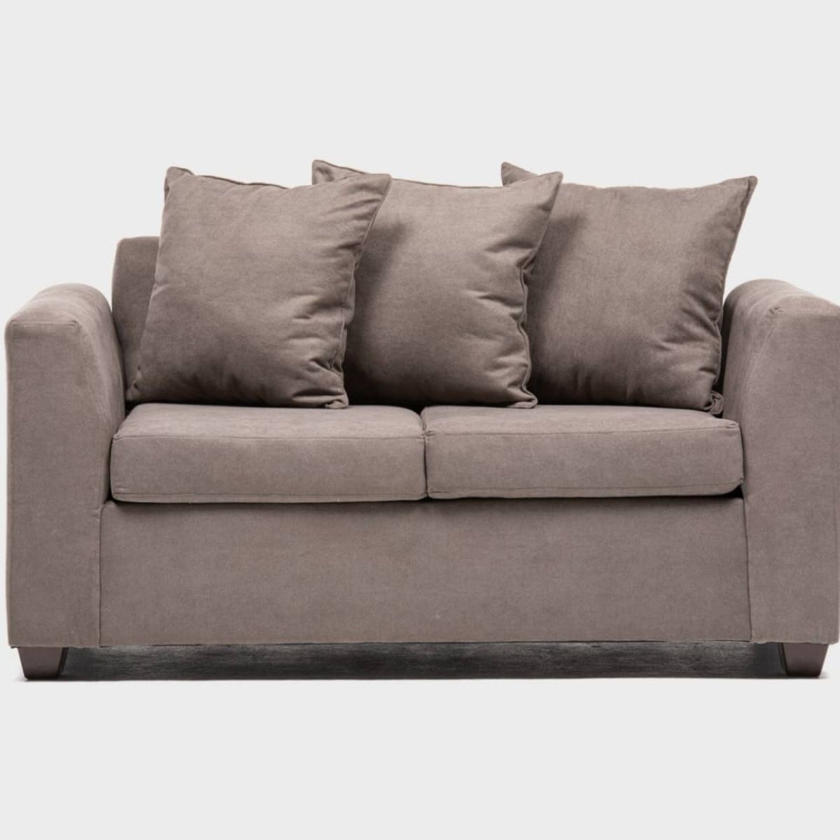 CABSUR - Sofá Viena 2 Cuerpos Gris 130 x 80 x 88