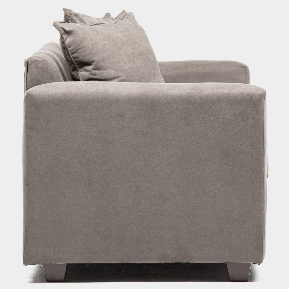 CABSUR - Sofá Viena 2 Cuerpos Gris 130 x 80 x 88