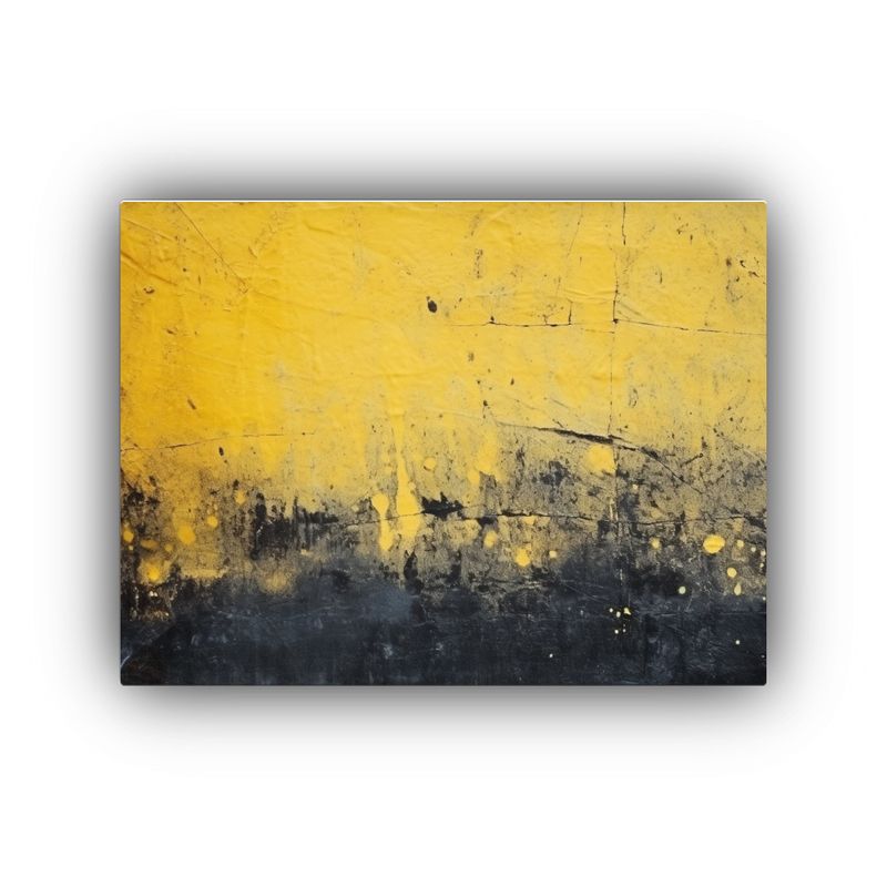 GENERICO - Fondo De Pared Moderno Y Bonito En Amarillo Y Negro 120x80cm
