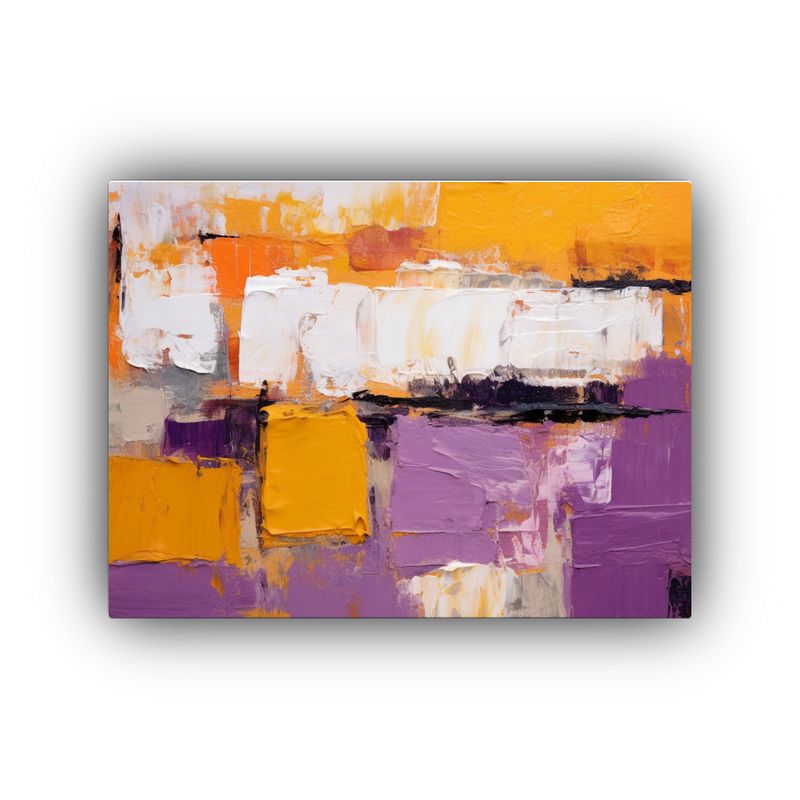 GENERICO - Cuadro Abstracto Con Lienzo Horizontal En Estilo De Decoraci 120x80cm