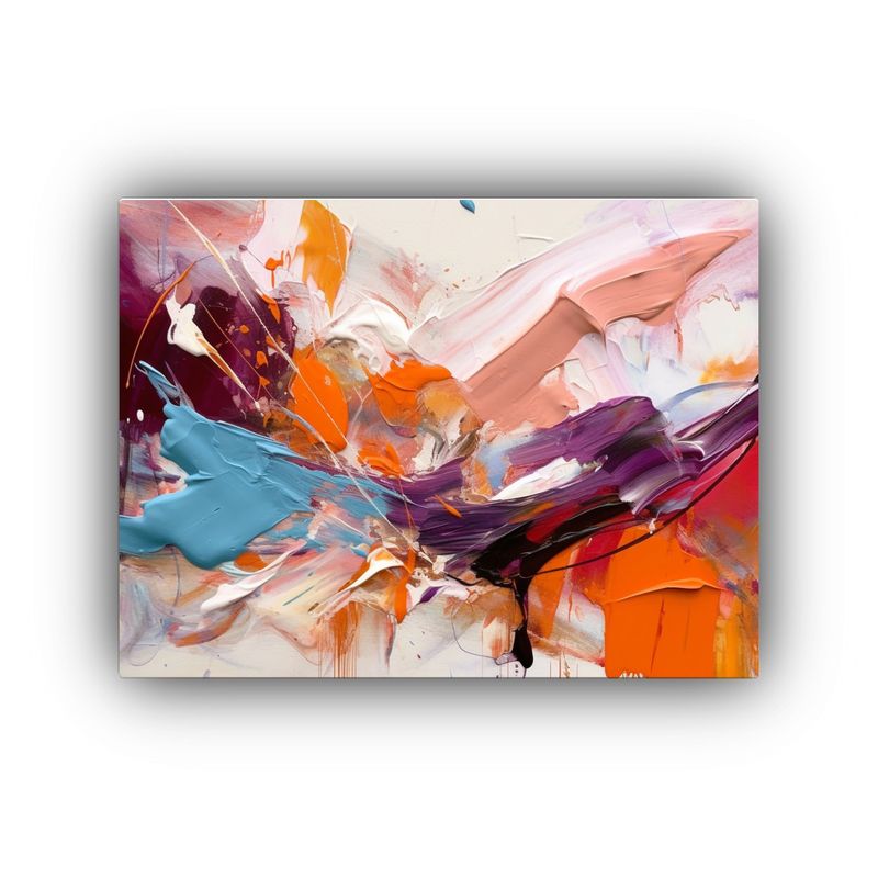 GENERICO - Cuadro Abstracto Moderno único Para Decoración En Lienzo 4 120x80cm