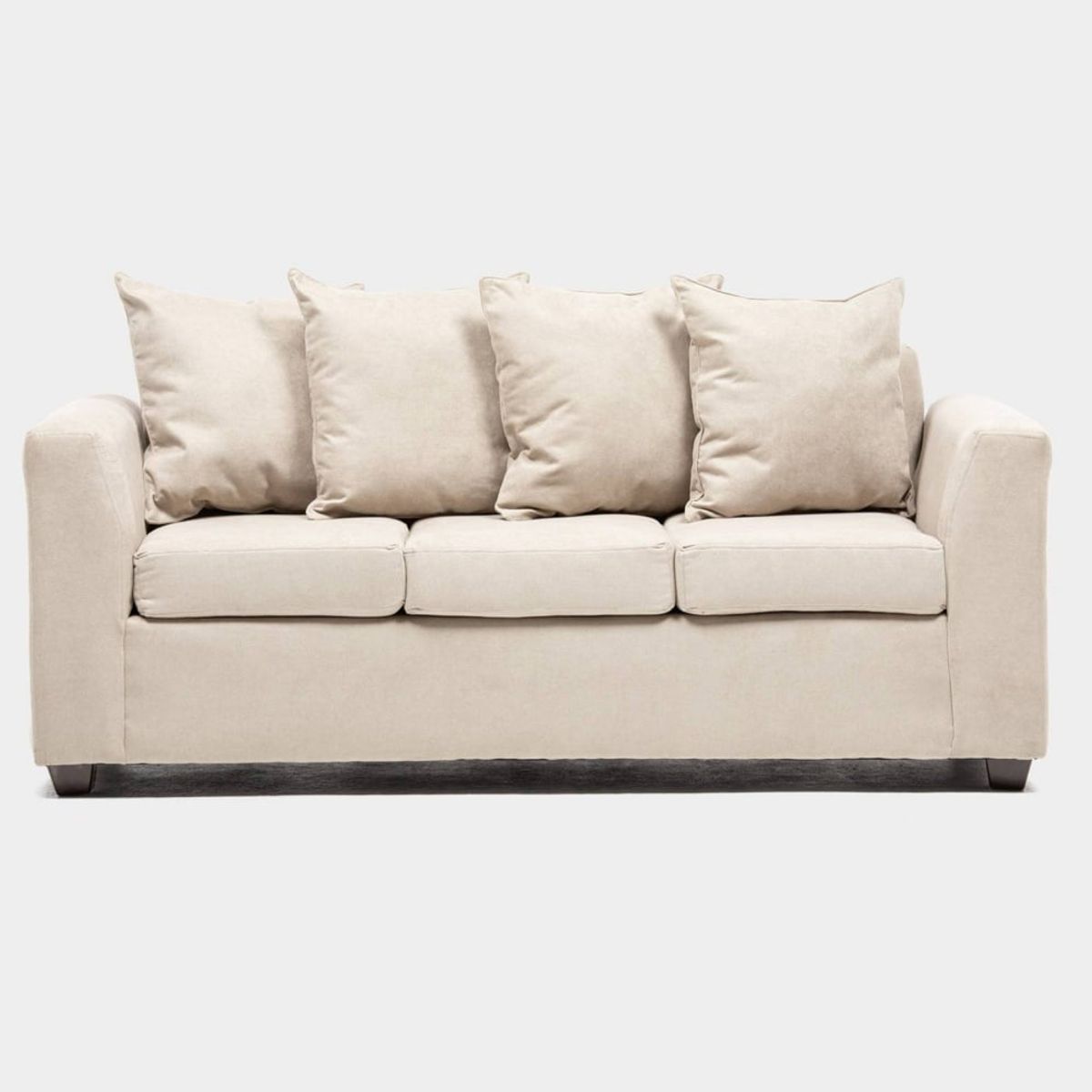 CABSUR - Sofá Viena 3 Cuerpos Beige 180 x 80 x 88